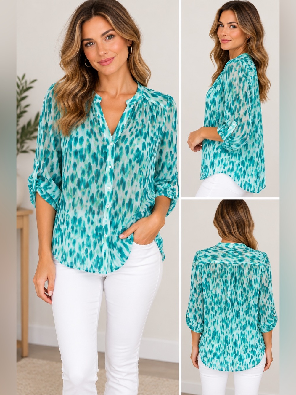 Covington Semi Sheer Top Small